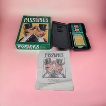 Milton Bradley 1992 Pass the Pigs Dice Game Complete Box Pigs Case Penci... - $34.47