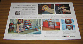 1957 Vintage Ad GE General Electric TV Televisions with Electronic Self Tuners - £9.59 GBP