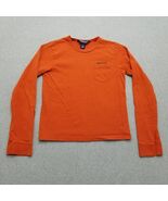 Vintage Abercrombie &amp; Fitch Shirt Mens Small Orange Long Sleeve Crew Neck - €16,92 EUR