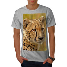 Wellcoda Leopard Photo Cat Mens T-shirt, Hunter Graphic Design Printed Tee - £17.20 GBP+