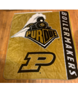 Blanket Purdue Boilermakers Large 50 x 60 Locomotive Logo soft throw - $19.79