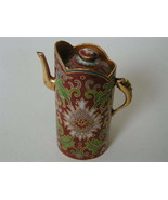 Vintage Mini Cloisonne Enamel Red tea pot - $32.48 CAD