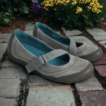 Clarks Haley Braeburn Womens Mary Jane Gray Teal Flats Size 6.5 M 26102012 - $27.17