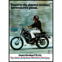 1972 Harley Davidson TX-125 Motorcycle Vintage Print Ad Enduro Bike Wall... - $10.97