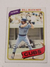 Bill Buckner Chicago Cubs 1980 Topps Card #135 - £0.78 GBP
