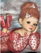 Sparkling Gems 5D Red Doll Diamond Painting Kit - DIY Round Crystal Art ... - $46.52