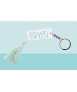 Wild Spirit Beaded Gemstone Tassel Key Ring - Bohemian Handmade Accessories - $8.99