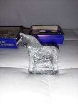 Dalecarlia Horse In Crystal Handmade in Sweden by Lindshammar With Box - $665.38 MXN