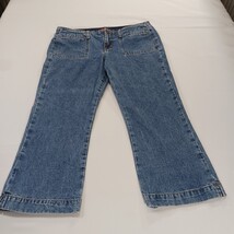 Mossimo 7398201M Women’s Blue Cotton Cropped Denim Jeans Size 11 (32×23) image 15