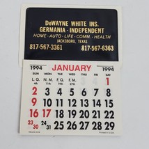 Vintage 1994 Stick Up Calendar DeWayne White Insurance Jacksboro Texas - $13.10