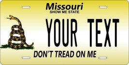 Missouri Don&#39;t Tread On License Plate Personalized Custom Car Bike Motorcycle  - £8.47 GBP+