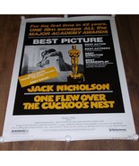 One Flew Over The Cuckoo&#39;s Nest Video Promo Poster #750280 Vintage 1975 ... - $1,140.22 MXN