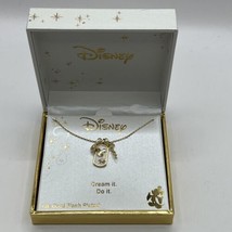 Disney Charm 14K Gold Plated &#39;Dream&#39; Chain Necklace NIB - £20.37 GBP