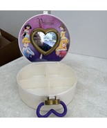 Disney Princess Jewelry Box With Mirror Vintage Cinderella Bella - £28.02 GBP