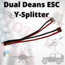 Dual ESC to Battery Y-Splitter Deans (T-Plug) - $74.58 MXN