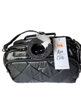 Lug Trolley 2 Crossbody Bag Metallic Black Tote Makeup Crafts Travel Cruise - $744.60 MXN