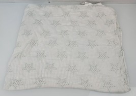 Aden + Anais Baby Blanket Bamboo Rayon Swaddle White Gray Mint Green Stars - £27.68 GBP