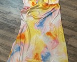 DVF x Target Diane Von Furstenberg Rainbow Sunset Long Satin Slip Dress XL - $38.59