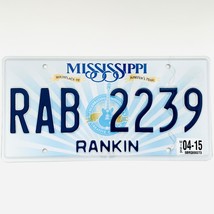 2015 United States Mississippi Rankin County Passenger License Plate RAB... - $16.82