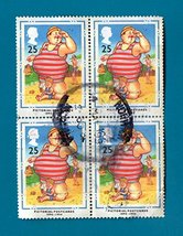 Great Britain 1994 Pictorial Postcards - four block cancelled of 25p stamps - £6.18 GBP