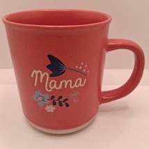Barrco Mama Ceramic Coffee Mug 14 oz Dusty Pink Floral - $13.99