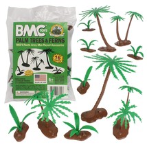 BMC Classic Marx Palm Trees &amp; Jungle Ferns - 16pc Plastic Playset Accessories - £24.05 GBP