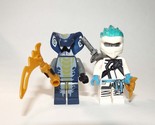 Zane Fs And Hypnobrai Ninjago Set Of 2 Custom Minifigures - $13.87