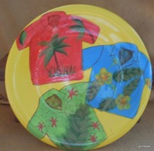 Dessert / Salad Plate 222 Fifth Kahuna Hawaiian Shirts 8&quot; - £9.34 GBP