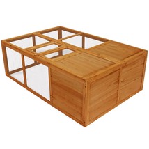 vidaXL Animal Cage Brown Solid fir wood, Plywood Collapsible Animal Cage - $2,767.24 MXN