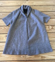 Tahari Women’s 100% Cashmere One Button Short Sleeve cardigan size L Bro... - £21.99 GBP