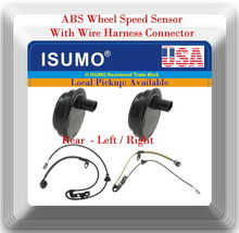 2xABS Wheel Speed Sensor W/Connector Rear L/R Fits Avalon Camry Solara ES300 330 - £35.01 GBP