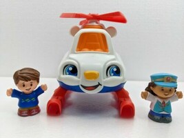 Fisher Price Little People Helicopter With Sounds  Interactive! Works /2... - $16.25