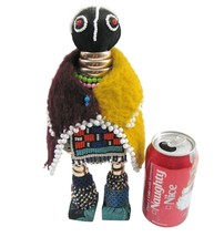 South Africa Hand Made Beaded Doll  Figurine Ndebele Tribal Fertility Wedding - £14.60 GBP