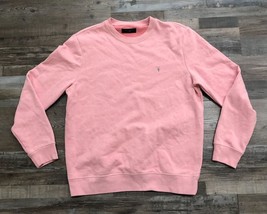 All Saints Mens XL Pink Crewneck Long Sleeve Sweater Sweatshirt Pullover - $51.08