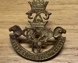Vintage Canadian Army Princess Louise Dragoons Regiment Cap Hat Badge KG JD - $14.85