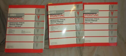 Primary image for 1991 Pontiac Grand Prix Service Manuals  Book Set 1-3  S-9110-W