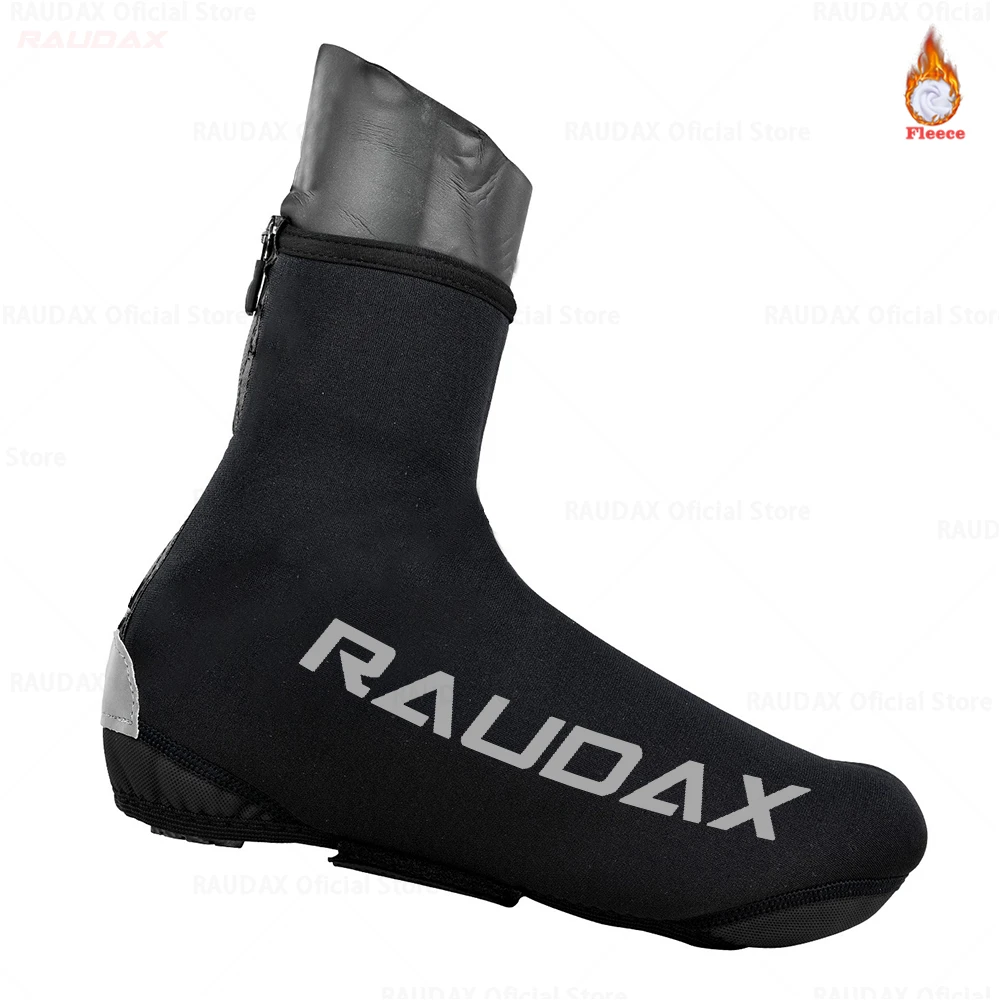 Sporting 2022 Raudax Winter Fleece Zip Cycling Shoe Cover Sporting Man MTB Bike  - £27.73 GBP