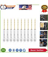 High-Precision 10-Pcs Titanium Drill Bit Set with Hex Shank &amp; Chatter Re... - $385.67 MXN