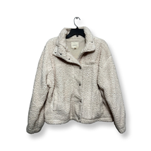 Thread &amp; Supply Womens Fleece Jacket Ivory Buttons Lined Collar Teddy XL... - $23.02