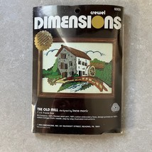 1980 Dimensions Crewel The Old Mill Kit #6009 7&quot;x5&quot; NIP - $14.99