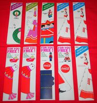 10 Vintage COCA COLA Holiday / Christmas Paper Ornament Decorations COKE - €11,97 EUR