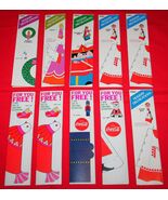10 Vintage COCA COLA Holiday / Christmas Paper Ornament Decorations COKE - $19.33 CAD