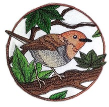 Nature Weaved in Threads, Amazing Birds Kingdom [Japanese Robin Circle [Custom a - £13.40 GBP