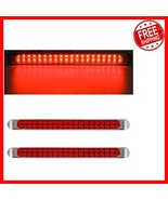 2-Pack Waterproof 17&quot; LED Light Bars for Trailers - Chrome Bezel &amp; Easy ... - $942.58 MXN