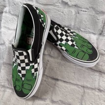 Vans Marvel Incredible Hulk Slip-Ons Mens Shoes Size 8.5 Classic Checker... - $59.39