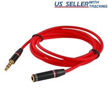 5X 4Ft 3.5Mm 4-Pole Aux Extension Cable Stereo Audio Headphone Male To F... - £14.42 GBP
