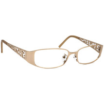 Fendi Eyeglasses F662 714 Polished Gold Rectangular Metal Frame Italy 53... - £119.89 GBP