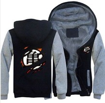 Mens Thicken Hoodie Dragon Ball Game Jacket Warm Sweater Fleece Zipper Coat - $647.15 MXN