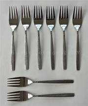 ONEIDA ROGERS 1881 stainless flatware MELISSA 8pc dessert forks - £22.40 GBP