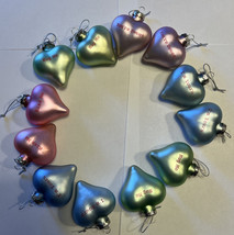 Vintage Sweethearts Candy Glass Christmas Ornaments 80s Posh Pop Culture - £20.88 GBP